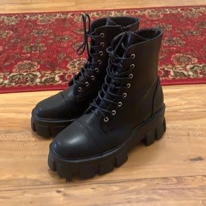 BOOHOO chunky combat boots